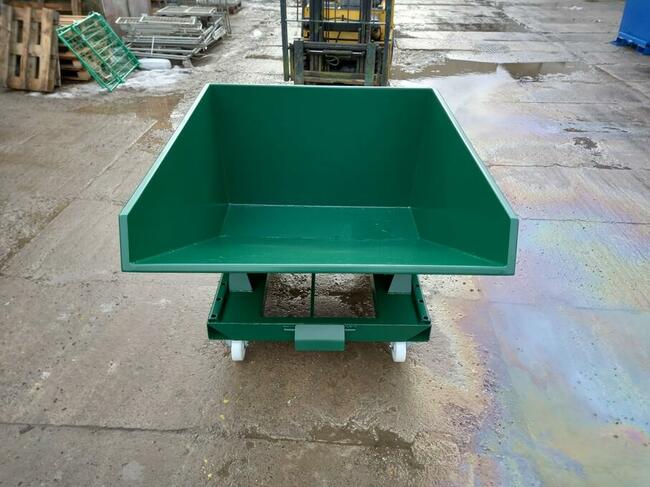 Kontener stalowy TK 0,9 m3, solidny, PRODUCENT