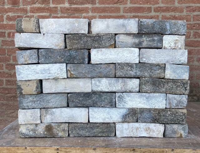 Cegła elewacyjna, szara biała holenderska KM663 SOPO