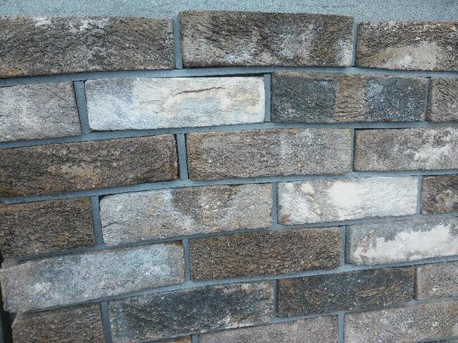 Cegła elewacyjna, szara biała holenderska KM663 SOPO