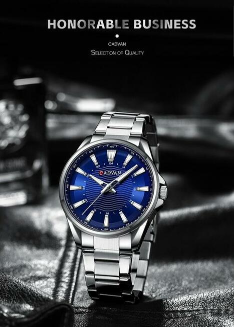 Klasyczny zegarek męski luma bransoleta pudełko