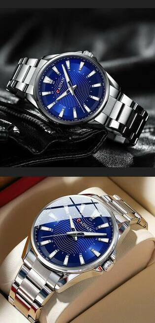 Klasyczny zegarek męski luma bransoleta pudełko