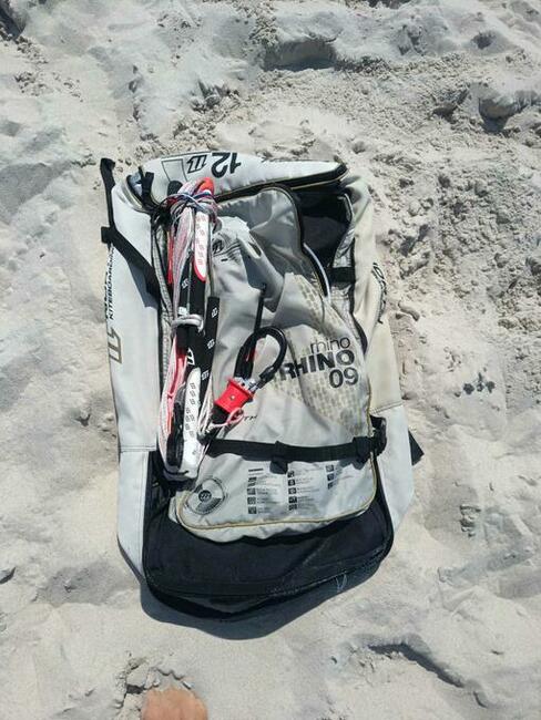 NORTH RINO kite + bar + plecak, kitesurfing
