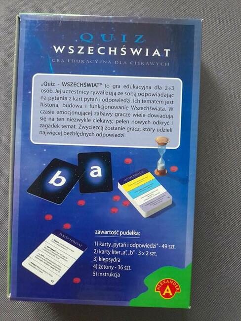 Wszechświat Mini Quiz gra edukacyjna Alexander