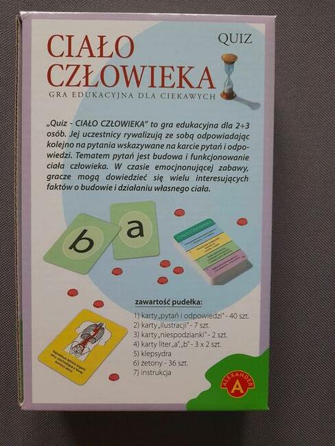 Ciało człowieka Quiz mini gra edukacyjna Alexander