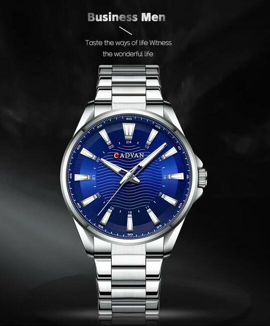 Klasyczny zegarek męski luma bransoleta pudełko