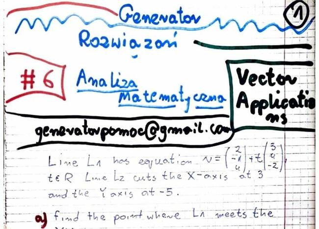 Parametric equation, Line and XY - Zestaw 1 rozwiązań