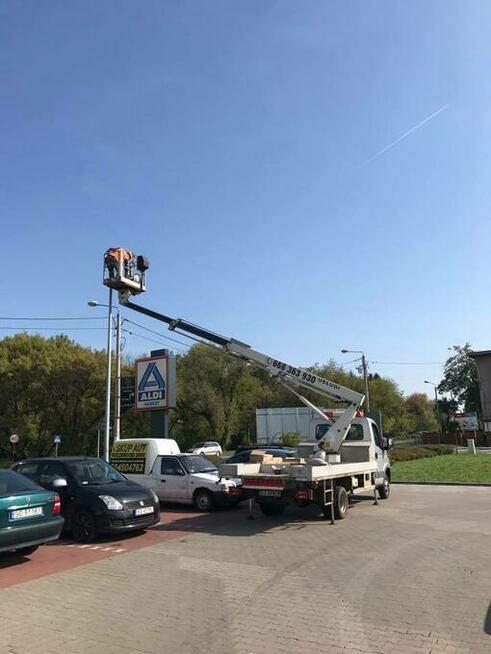 Wynajem zwyżki, zwyżka do 40m, Podnośniki koszowe i operator