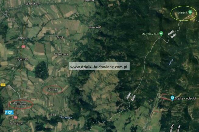 Działka budowlana pod Śnieżnikiem