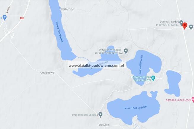 Działka z linią brzegową