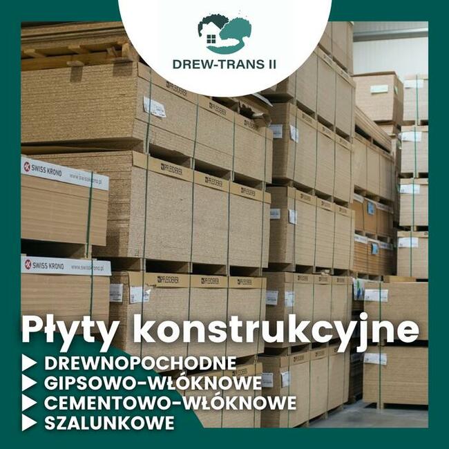 Materiały budowlane, płyty meblowe Hurtownia DOSTAWY