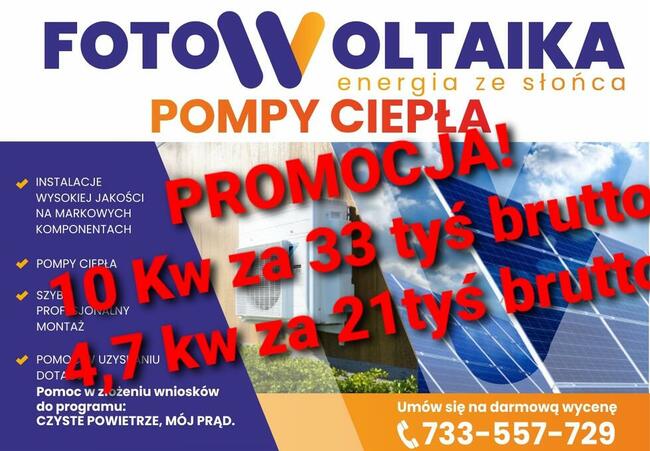 Fotowoltaika, Pompy ciepła.