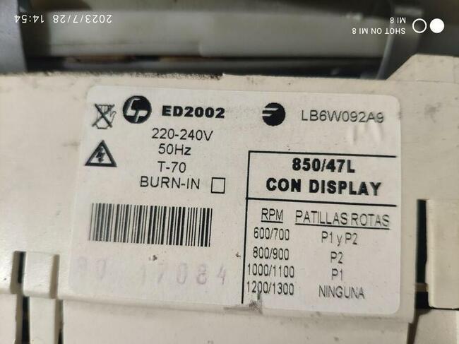 Moduł ED 2002, LB6W092A9, 850/47L , panel przedni Mastercook