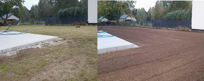 Minitraktor, Glebozgryzarka separacyjna - Usługi ogrodnicze