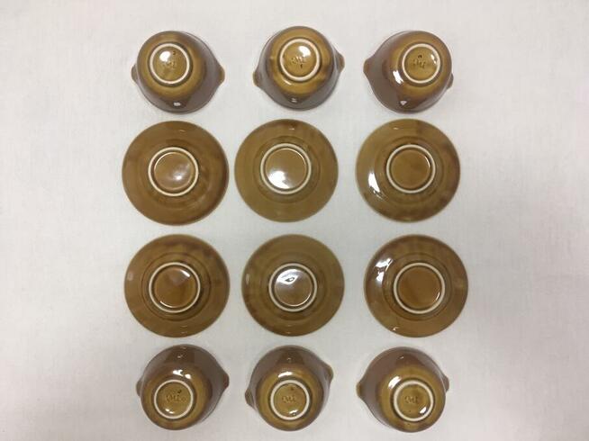 PRL miseczki bulionówki komplet Mirostowice