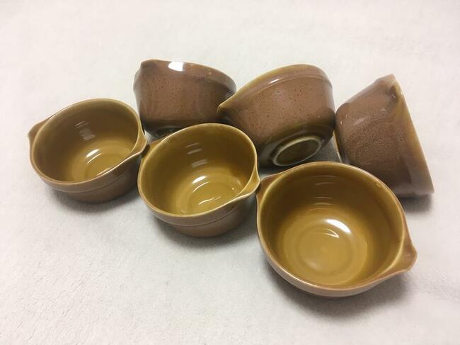 PRL miseczki bulionówki komplet Mirostowice