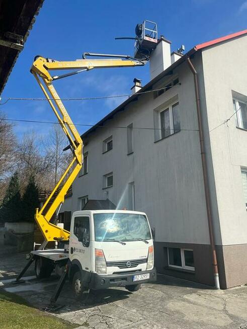 Zwyżka podnośnik koszowy podest 20m 25m wynajem usługi LEMON