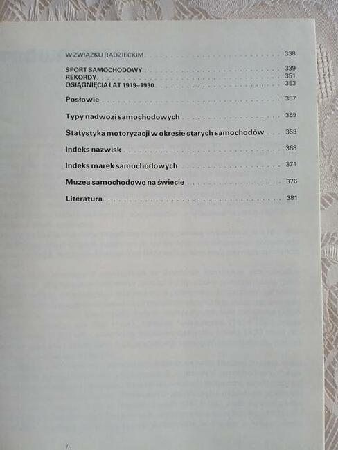 Historia starych samochodów