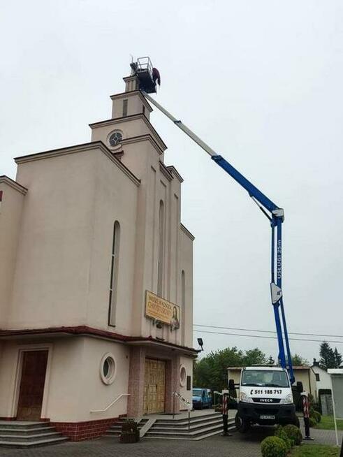 Zwyżka podnośnik koszowy podest 20m 25m wynajem usługi LEMON