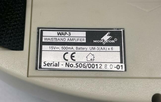 Monacor WAP 3 - wzmacniacz głosu dla przewodnika