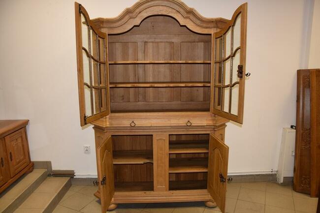 komoda z nadstawką - kredens z litego dębu jak nowy