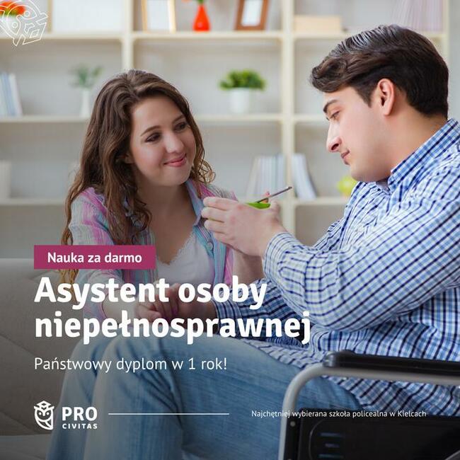 Bezpłatny kierunek: Asystent osoby niepełnosprawnej