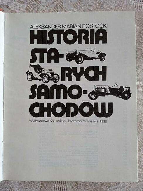Historia starych samochodów