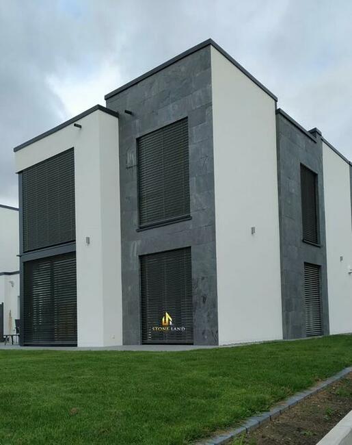 Płytki elewacyjne z łupka kwarcytowego Silver Grey