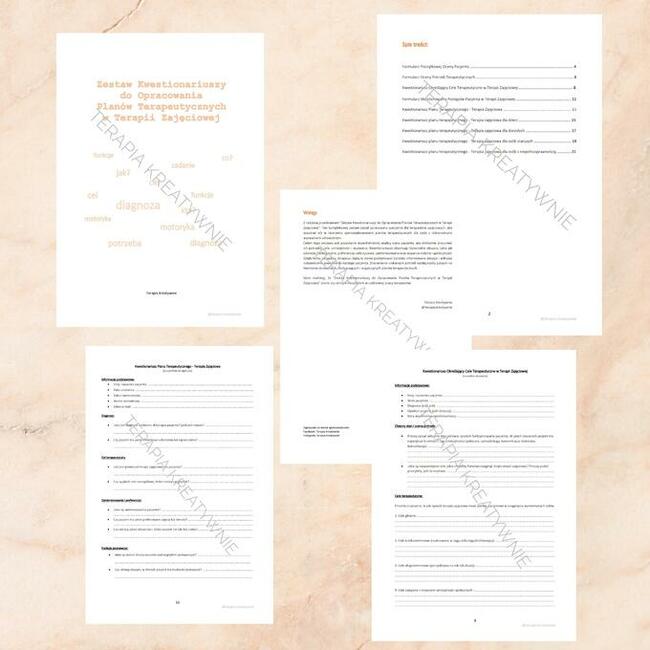 Terapia zajęciowa materiały terapeutyczne dydaktyczne