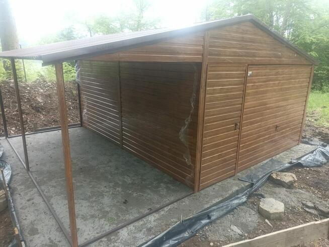 Garaż blaszany + wiatka , blaszaki, garaże na wymiar