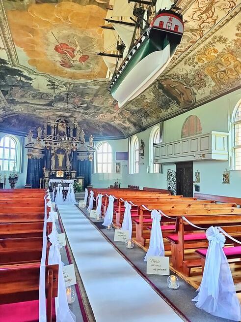 Dekoracja sali, kościoła pojazdu Gdańsk