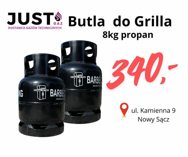 Butla do Grilla 8kg BARBECUE propan