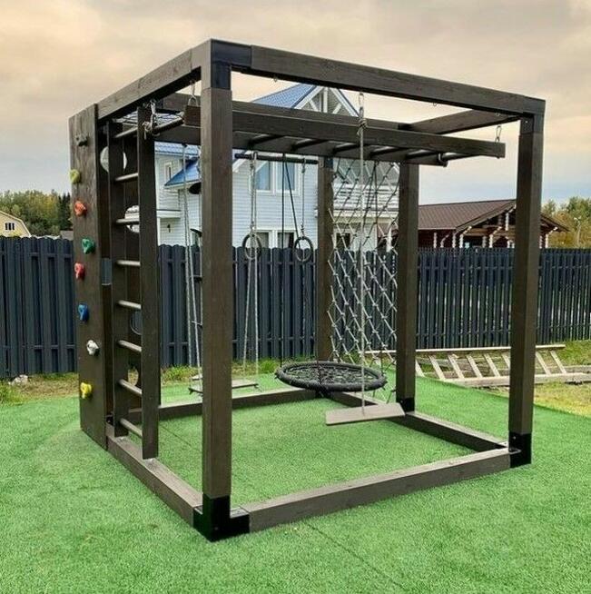 Kostka małpi gaj nowoczesny plac zabaw dla dzieci 3 x 3 m