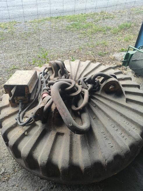 Elektromagnes DEMAG RG 150, mocny magnes, 150 cm średnicy