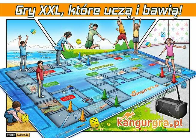 EKOMANIA czysta woda EKO GRA XXL dla DZIECI do skakania