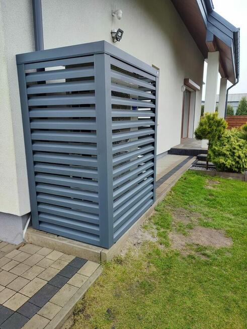 Osłona , zabudowa pompy ciepła, klimatyzatora