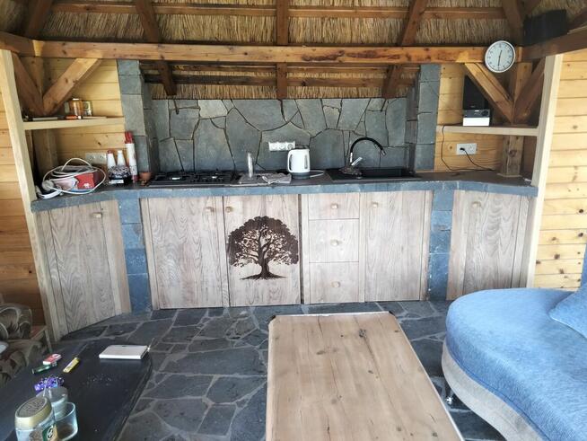 Altana ogrodowa z trzćiny