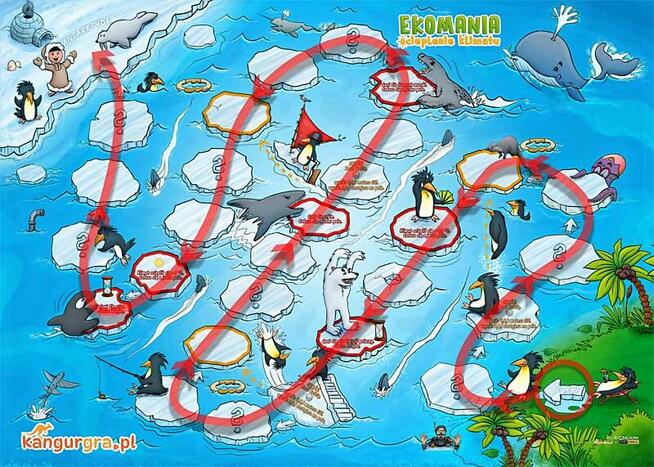 EKO GRA XXL dla DZIECI EKOMANIA ocieplenie klimatu