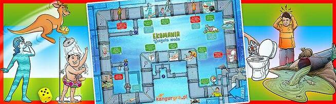 EKOMANIA czysta woda EKO GRA XXL dla DZIECI do skakania