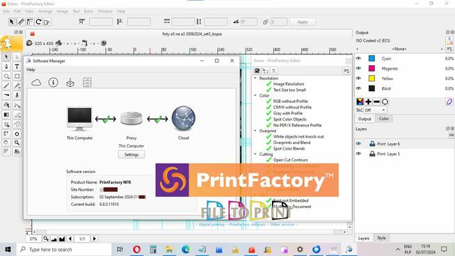 Program PrintFactory Production licencja 1 miesiąc