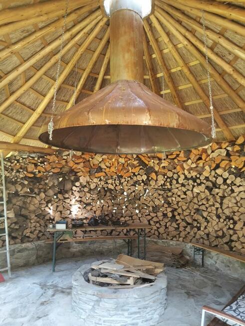 Altana ogrodowa z trzćiny