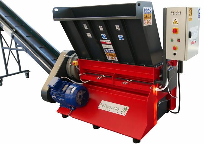 Niszczarka Rębak Shredder Jednowałowy Kruszarka 15kW