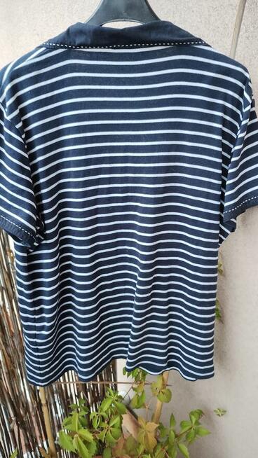 Bluzka w biało-czarne paski - Debenhams – rozmiar 48