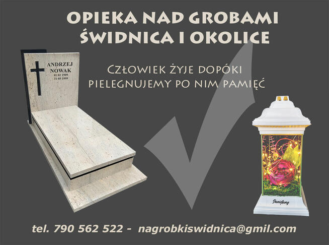 Opieka nad grobami sprzątanie nagrobków Świdnica i okolice