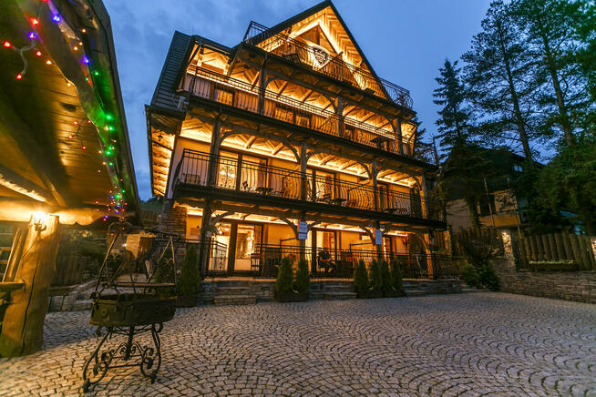 Ap.Mała Łąka, wiosna w górach, widok, kominek, Zakopane