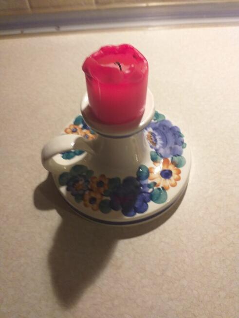 Świecznik Włocławek sygnowany