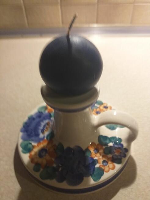 Świecznik Włocławek sygnowany