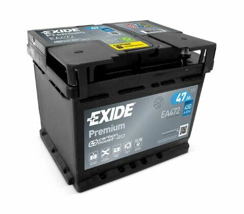 Akumulator Exide Premium 47Ah 450A PRAWY PLUS