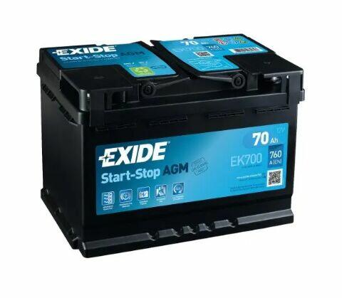Akumulator EXIDE AGM START&STOP EK700 70Ah 760A EN