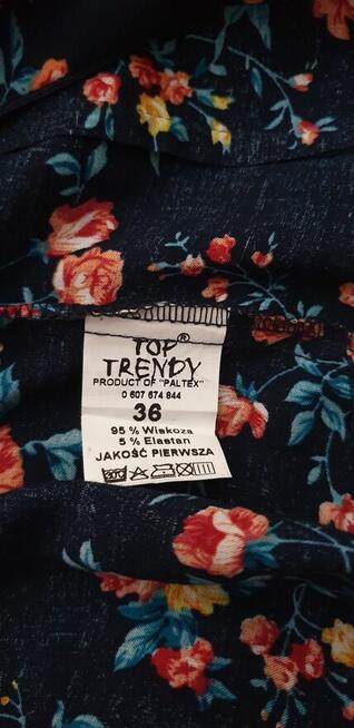 Sukienka letnia w kwiaty w rozmiarze 36/S
