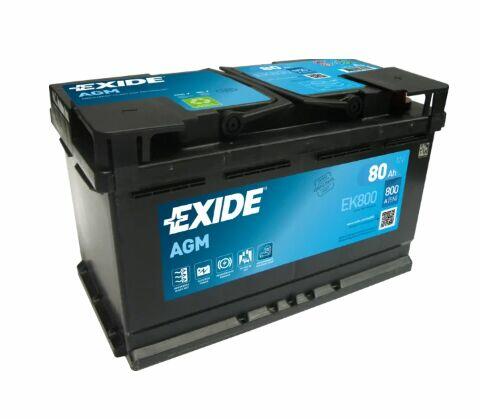 Akumulator Exide AGM start&stop EK800 80Ah 800A EN